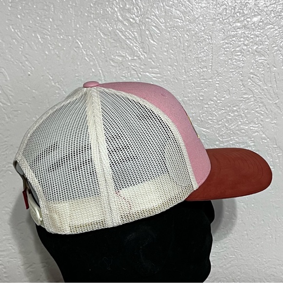 Kimes Ranch El Paso Women’s Trucker Hat Blush Pink Leather Suede Cowgirl - Picture 3 of 10